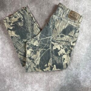 Wrangler Authentics Mens Real Tree Camo Double Knee Relaxed Fit Jeans 35x31
